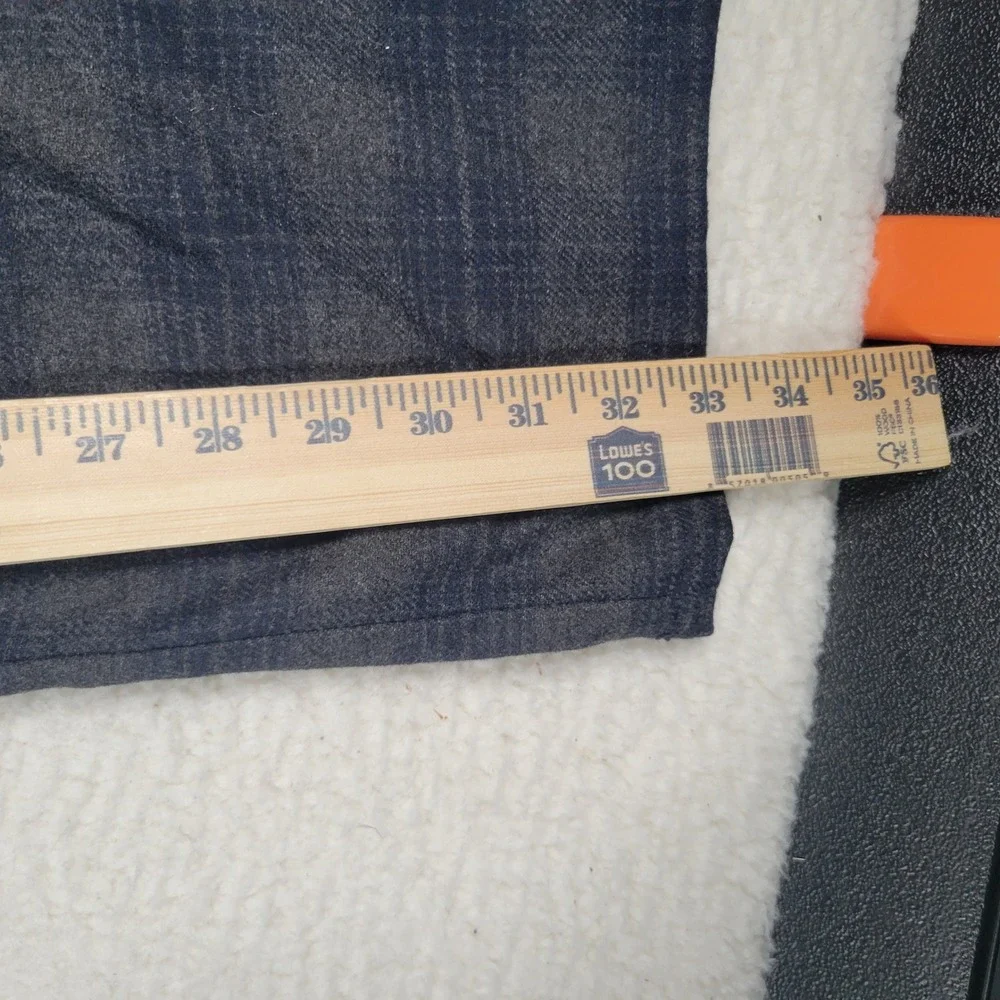 Banana Republic Aiden Fit Pants Men 33x34 Blue Grey Plaid Slim Wool Blend Chino